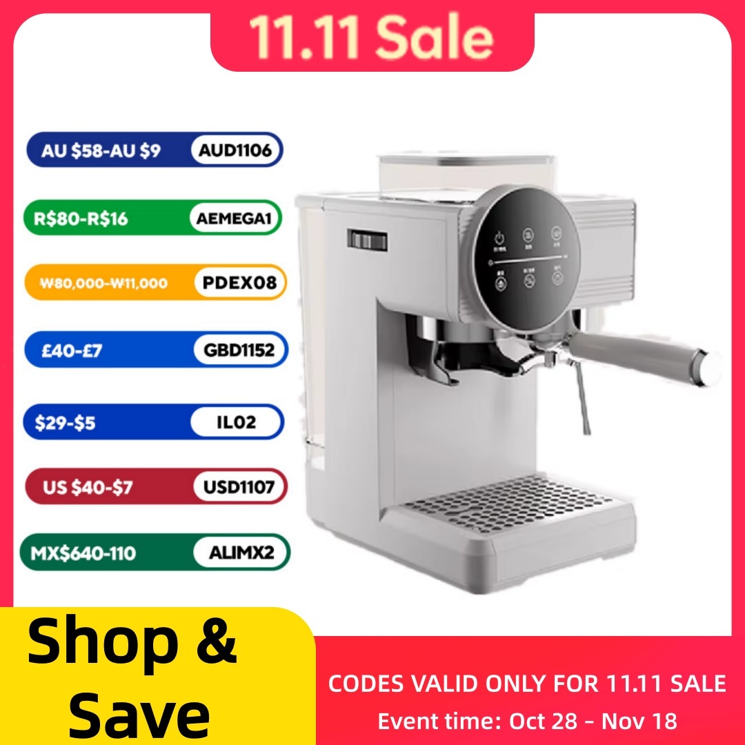 Espresso Machine Dual Boiler - Cafetera italiana semiautomática de grado comercial,