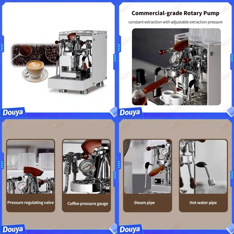 Espresso Machine Rotary Pump - Máquina de Café Espresso Comercial Clásica