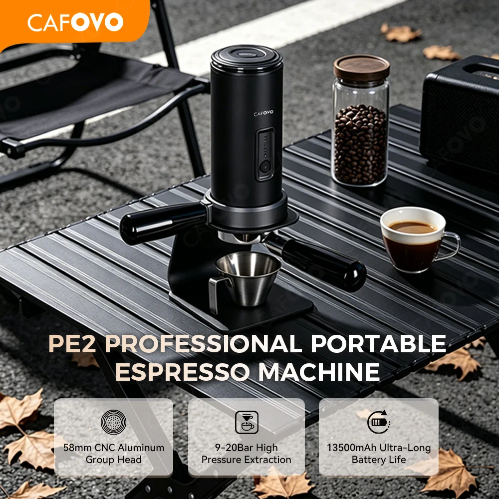 Espresso Machine Flow Control - Cafetera Espresso Portátil Inalámbrica CAFOVO PE2