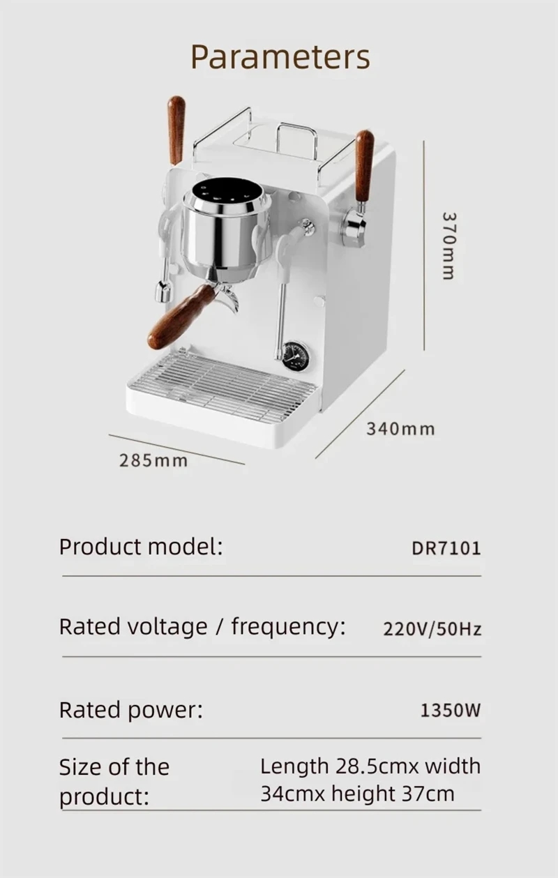Semi Automatic Espresso Machine Pid - Máquina de café expreso E101 de