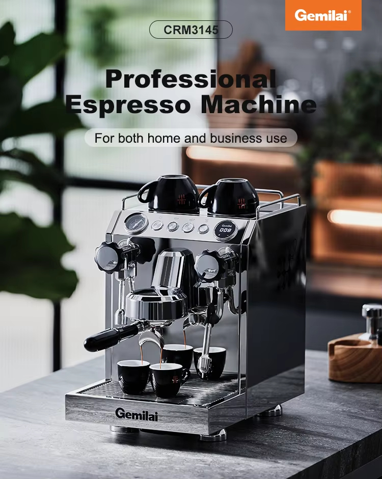Espresso Machine Dual Boiler - Cafetera Espresso Comercial CAFOVO G3145B de