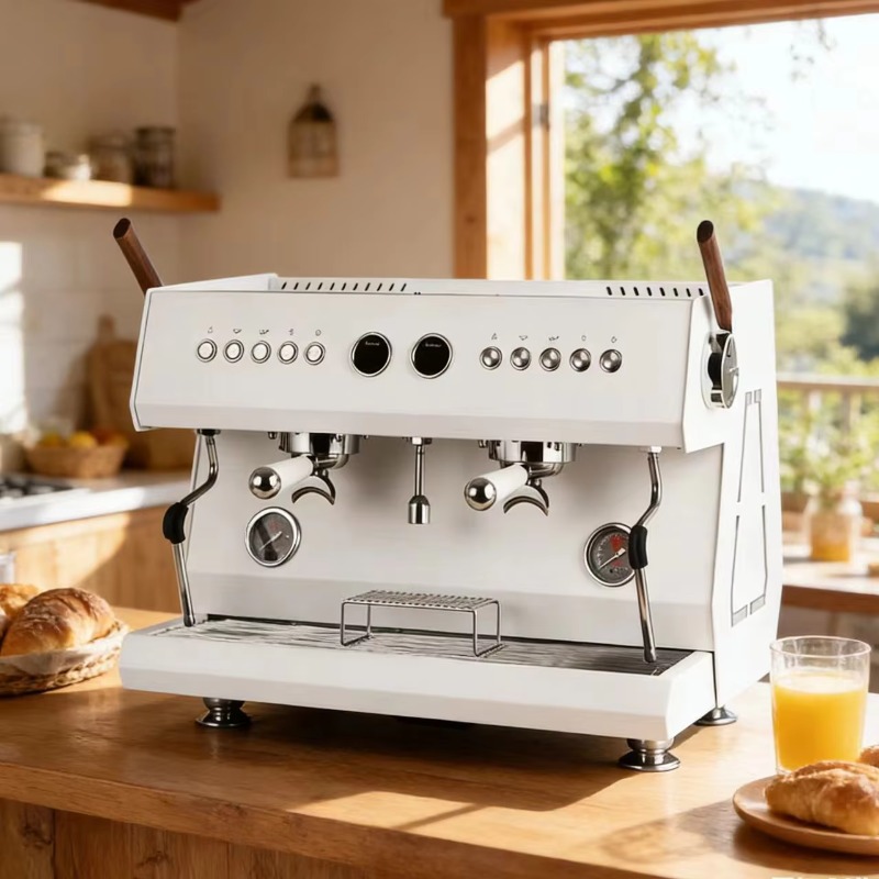 Commercial Espresso Machine 2 Group - Máquina de Café Espresso Semiautomática Comercial