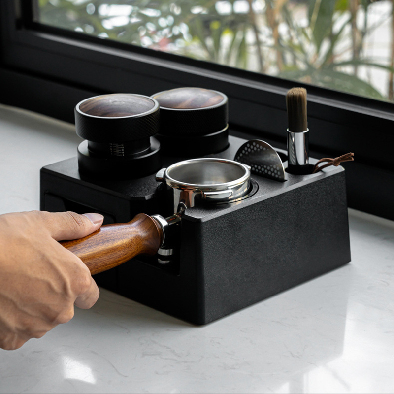 Espresso Tamper Station - Soporte de manipulación de café expreso,