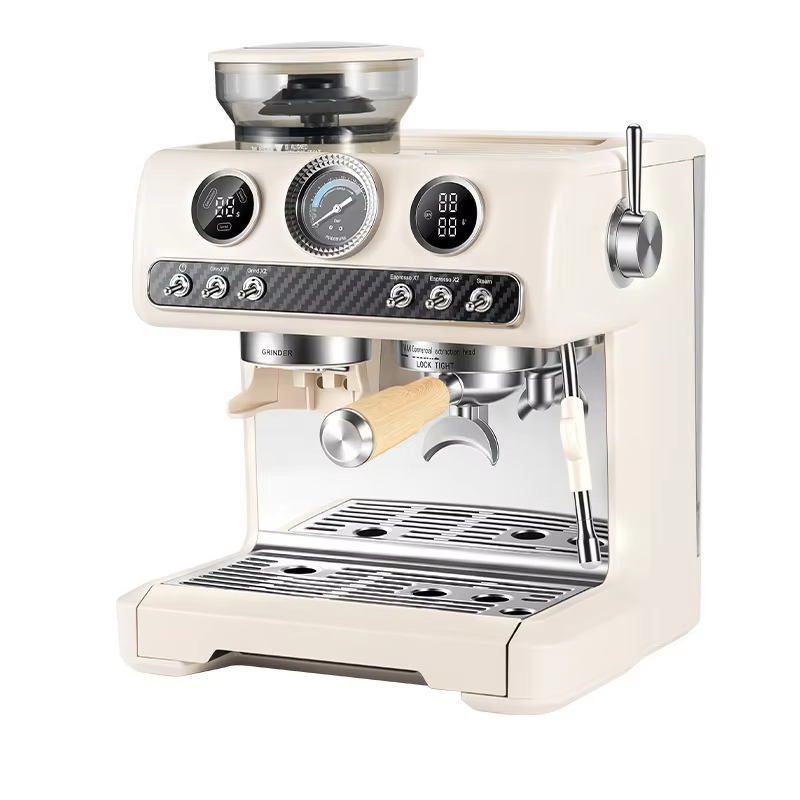 Espresso Machine Flow Control - Cafetera Espresso Semiautomática, Doble Bomba para