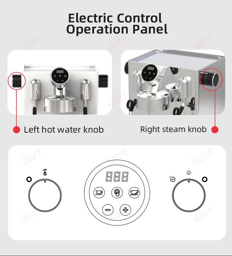 GZZT CM6005 Cafetera Espresso  - Espresso Machine Dual Boiler reseña y precio
