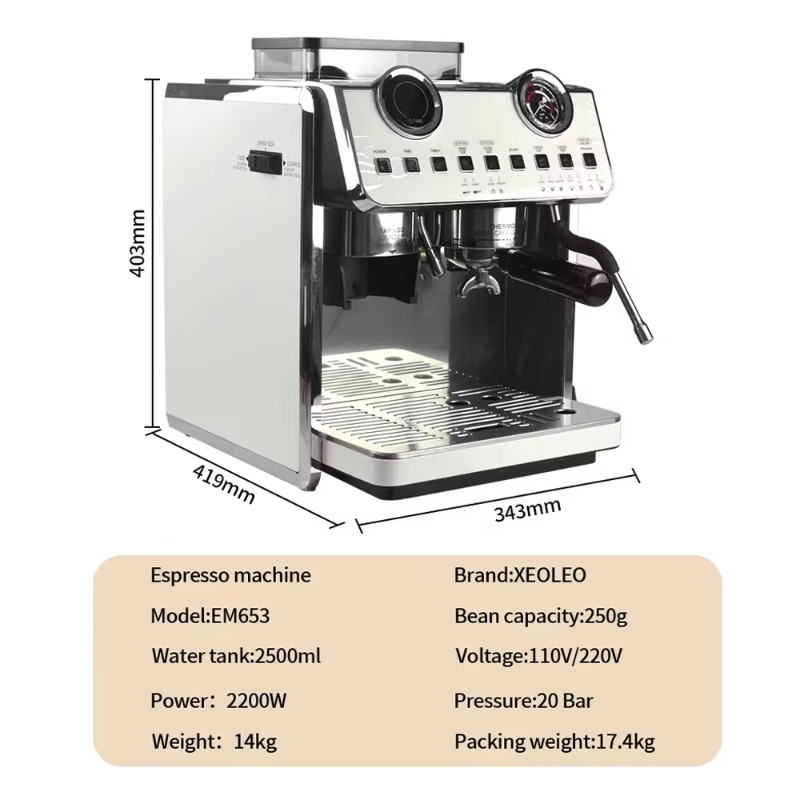 Cafetera Espresso oo-Espresso  - Espresso Machine Dual Boiler reseña y precio