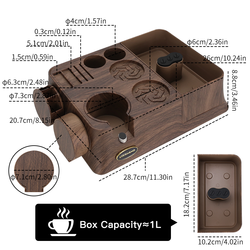 KISSHOME-estación de manipulac - Espresso Tamper Station reseña y precio
