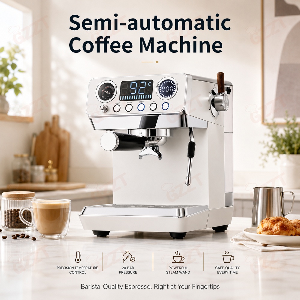 Cafetera Espresso Semi-Automát - Espresso Machine Rotary Pump reseña y precio