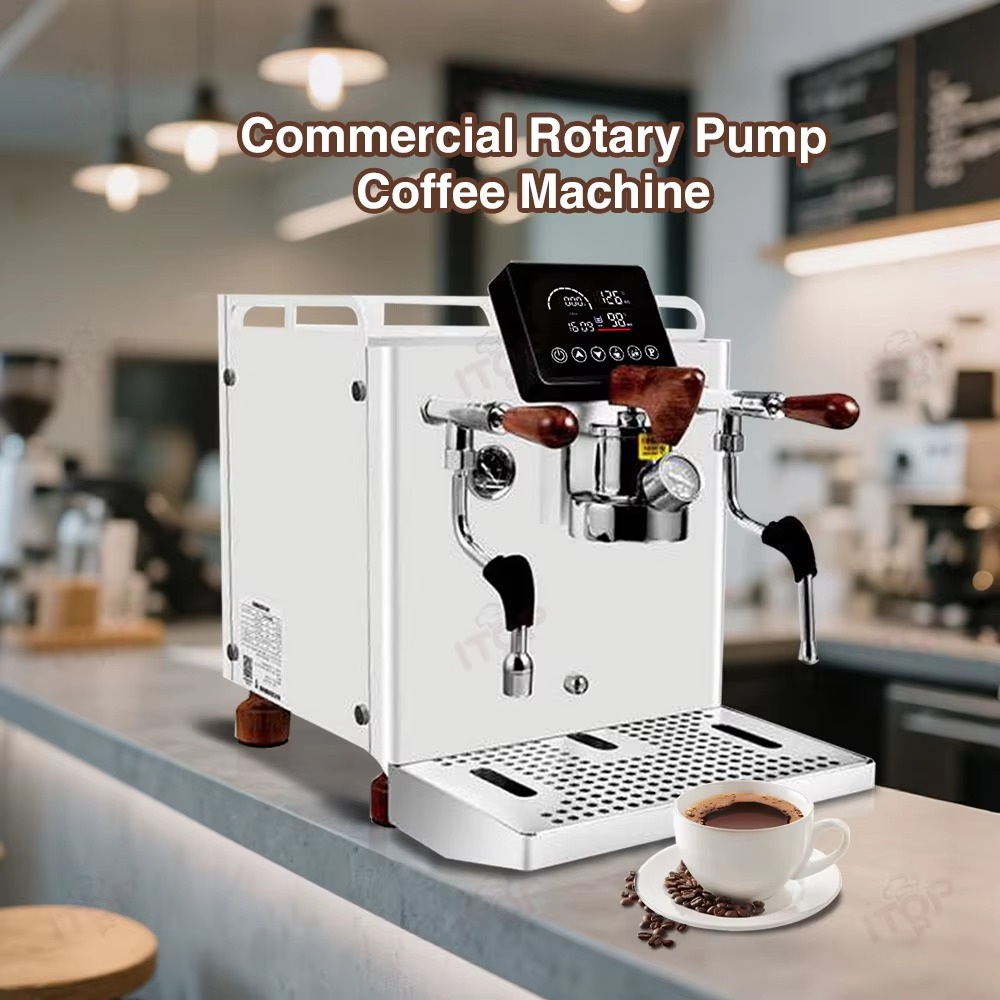 Máquina de Espresso Comercial, - Espresso Machine Rotary Pump reseña y precio