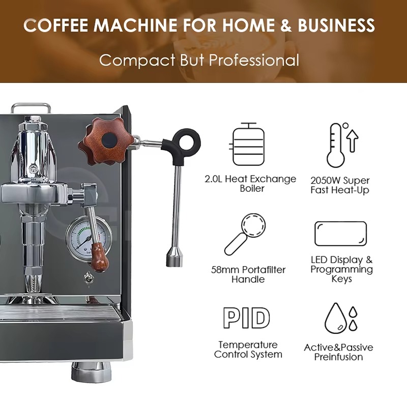 Máquina de Café Espresso Profe - Espresso Machine 1 Group E61 reseña y precio