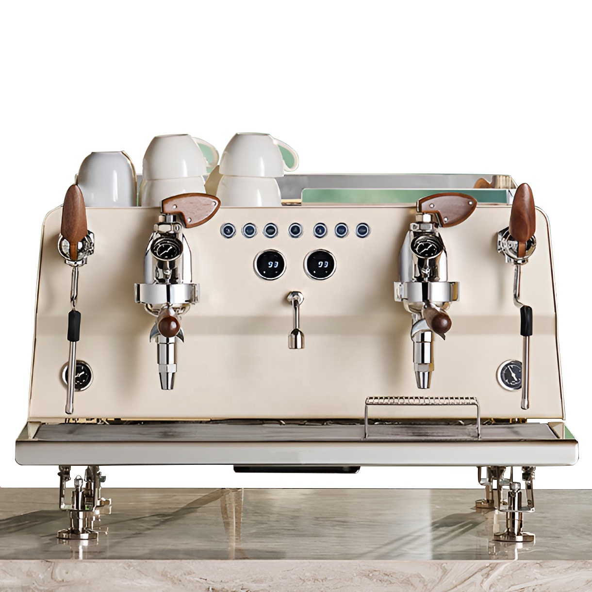 Máquina de Café Espresso Eléct - Commercial Espresso Machine 2 Group reseña y precio