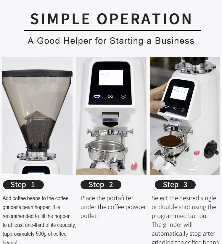 Molinillo de café comercial de - Commercial Coffee Grinder Flat Burr 64Mm reseña y precio
