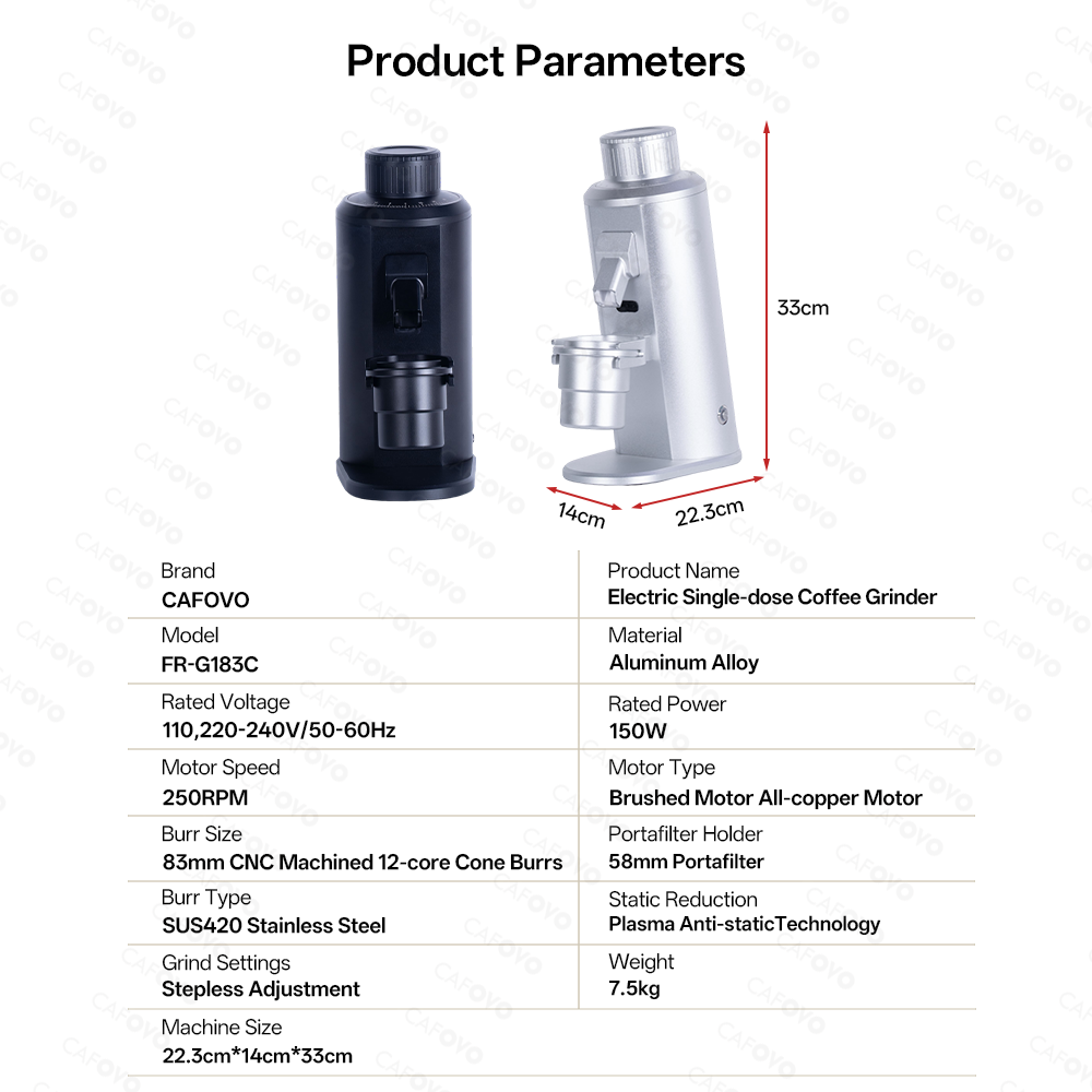 Molinillo de café eléctrico CA - Coffee Grinder Conical Burr 83Mm reseña y precio
