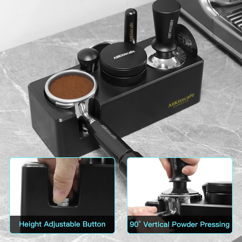 AliKisscafe-estación de compac - Espresso Tamper Station reseña y precio