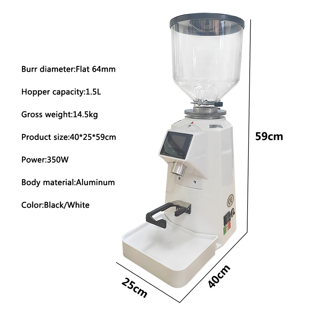 Molinillo de café eléctrico co - Commercial Coffee Grinder Flat Burr 64Mm reseña y precio