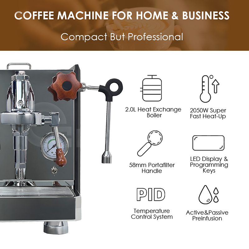 Máquina de Café Espresso Profe - Espresso Machine 1 Group E61 reseña y precio