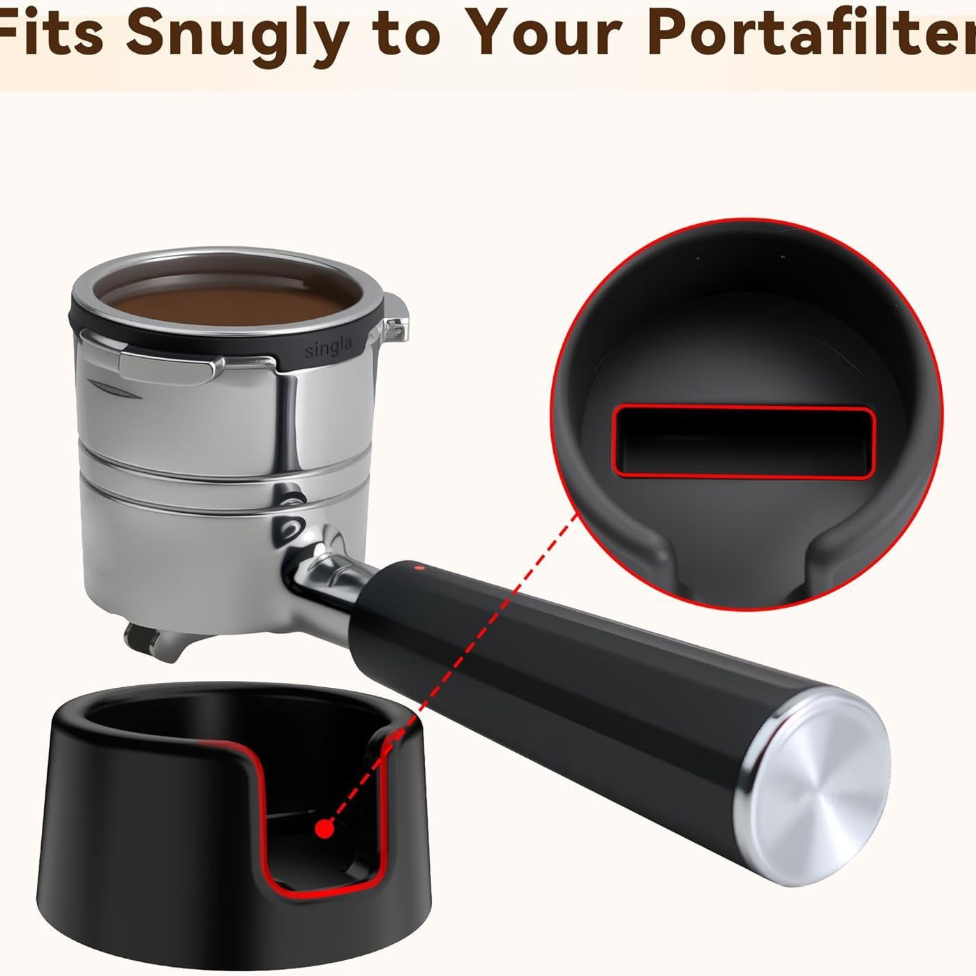 Soporte de silicona para porta - Espresso Tamper Station reseña y precio