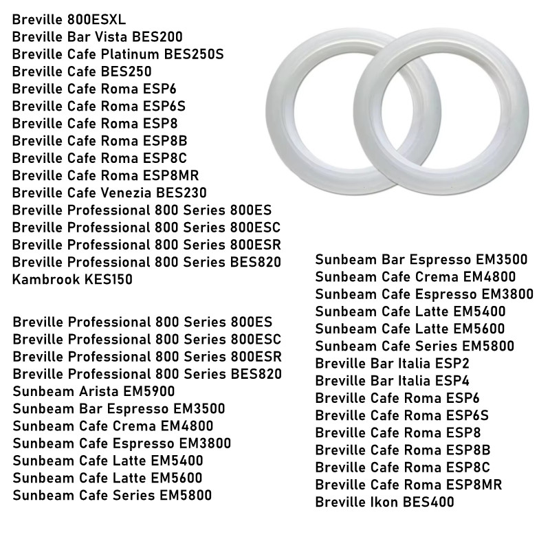 2 piezas de anillos de sellado - Commercial Espresso Machine 2 Group reseña y precio