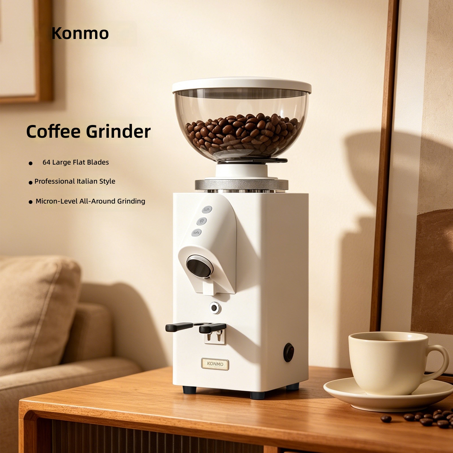 Moioco K1 Molinillo de Café El - Commercial Coffee Grinder Flat Burr 64Mm reseña y precio