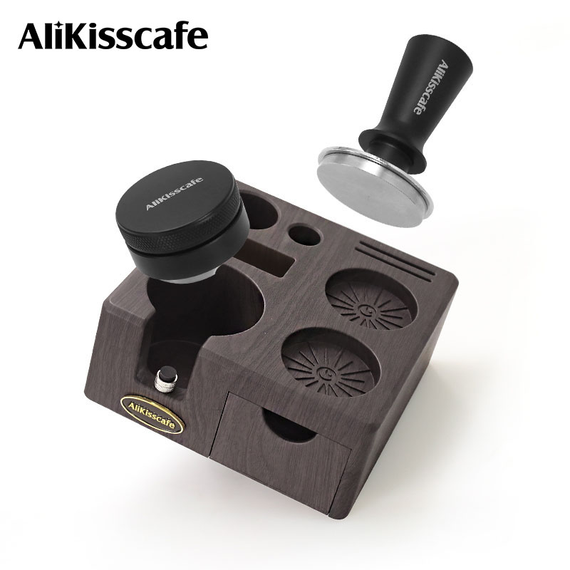 Alikisscafe-estación de compac - Espresso Tamper Station reseña y precio
