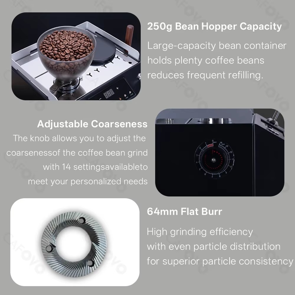 Cafetera Espresso Comercial To - Commercial Coffee Grinder Flat Burr 64Mm reseña y precio
