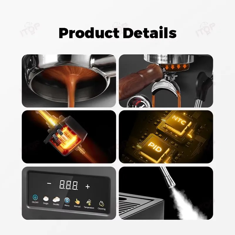 STLF: máquina de café espresso - Semi Automatic Espresso Machine Pid reseña y precio