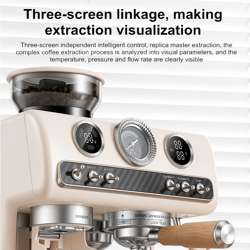 Cafetera Espresso Semiautomáti - Espresso Machine Flow Control reseña y precio